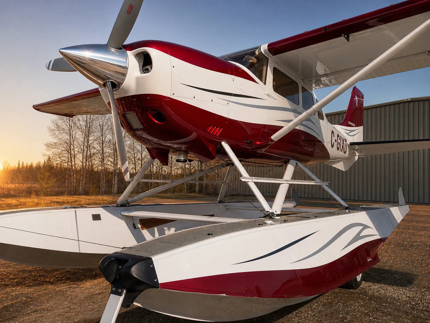 Float plane, detailed